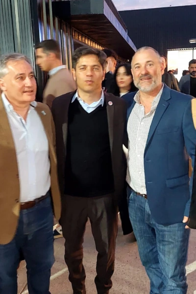 Camese junto al gobernador Axel Kicillof
